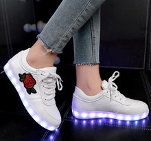 Load image into Gallery viewer, New Fashion Rose Flower Luminous Shoes - GoHappyShopin