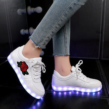 Load image into Gallery viewer, New Fashion Rose Flower Luminous Shoes - GoHappyShopin