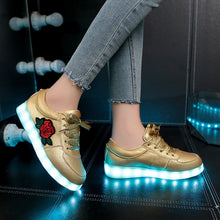 Load image into Gallery viewer, New Fashion Rose Flower Luminous Shoes - GoHappyShopin