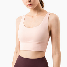 Load image into Gallery viewer, New Fabric Nylon Breathable Women Yoga Tops Bra - GoHappyShopin