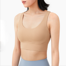 Load image into Gallery viewer, New Fabric Nylon Breathable Women Yoga Tops Bra - GoHappyShopin
