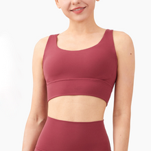Load image into Gallery viewer, New Fabric Nylon Breathable Women Yoga Tops Bra - GoHappyShopin