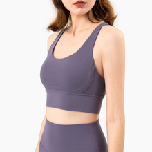 Load image into Gallery viewer, New Fabric Nylon Breathable Women Yoga Tops Bra - GoHappyShopin