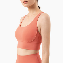 Load image into Gallery viewer, New Fabric Nylon Breathable Women Yoga Tops Bra - GoHappyShopin