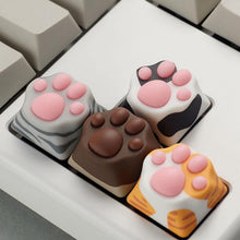 Load image into Gallery viewer, Cute Kitty Paw Artisan Cat Paws Pad Keyboard KeyCaps for Cherry MX Switches - GoHappyShopin