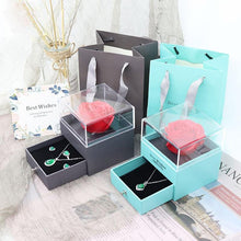 Load image into Gallery viewer, Valentine's Day Gift ROSE SPACE Jewelry with Artificial Flower - GoHappyShopin