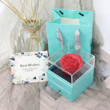 Load image into Gallery viewer, Valentine's Day Gift ROSE SPACE Jewelry with Artificial Flower - GoHappyShopin