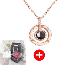 Load image into Gallery viewer, Valentine's Day Gift ROSE SPACE Jewelry with Artificial Flower - GoHappyShopin