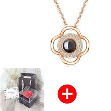 Load image into Gallery viewer, Valentine's Day Gift ROSE SPACE Jewelry with Artificial Flower - GoHappyShopin