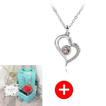 Load image into Gallery viewer, Valentine's Day Gift ROSE SPACE Jewelry with Artificial Flower - GoHappyShopin