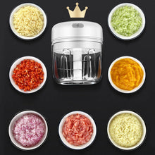 Load image into Gallery viewer, Electric Vegetable Chopper Press Machine Kitchen Gadgets - GoHappyShopin