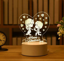 Load image into Gallery viewer, Valentine's Day Gift Love 3D Lamp LED Night Light - GoHappyShopin