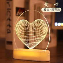 Load image into Gallery viewer, Valentine's Day Gift Love 3D Lamp LED Night Light - GoHappyShopin