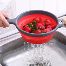 Load image into Gallery viewer, Foldable Drain Basket with Handle Kitchen Accessories - GoHappyShopin