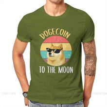 Load image into Gallery viewer, Men’s Fashion Dogecoin Cryptocurrency To The Moon T-Shirt - GoHappyShopin