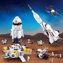 Load image into Gallery viewer, Satellite Rocket Astronaut Figure Building Bricks Space Launch Center Kids Toys Gifts - GoHappyShopin