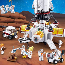 Load image into Gallery viewer, Satellite Rocket Astronaut Figure Building Bricks Space Launch Center Kids Toys Gifts - GoHappyShopin