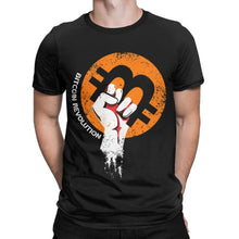Load image into Gallery viewer, Men’s Fashion Bitcoin Cryptocurrency It's Time For Plan B T-Shirt - GoHappyShopin