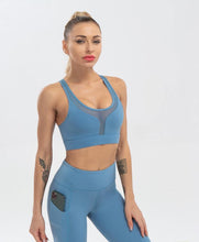 Load image into Gallery viewer, Woman High Waist Leggings Pocket Sports Bra - GoHappyShopin