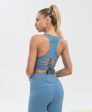 Load image into Gallery viewer, Woman High Waist Leggings Pocket Sports Bra - GoHappyShopin