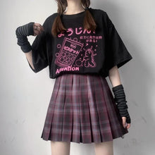 Load image into Gallery viewer, Women Streetwear Punk Gothic 100% Cotton T-shirts - GoHappyShopin