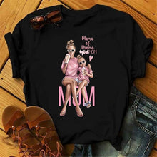 Load image into Gallery viewer, Cute Women Cartoon Mom T Shirts - GoHappyShopin