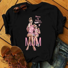 Load image into Gallery viewer, Cute Women Cartoon Mom T Shirts - GoHappyShopin