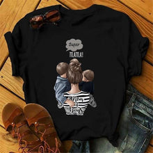 Load image into Gallery viewer, Cute Women Cartoon Mom T Shirts - GoHappyShopin