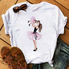 Load image into Gallery viewer, Cute Women Cartoon Mom T Shirts - GoHappyShopin