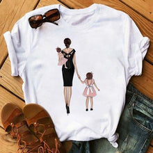 Load image into Gallery viewer, Cute Women Cartoon Mom T Shirts - GoHappyShopin
