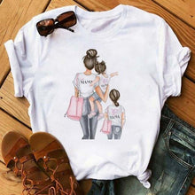 Load image into Gallery viewer, Cute Women Cartoon Mom T Shirts - GoHappyShopin