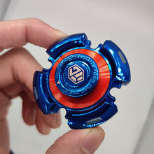 Load image into Gallery viewer, Luminous Circular Hand Spinners Red Alloy Metal Fidget Gyro Spinners - GoHappyShopin