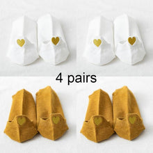 Load image into Gallery viewer, 4 Pairs Women Fashion Cute Heart Sock - GoHappyShopin