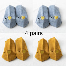 Load image into Gallery viewer, 4 Pairs Women Fashion Cute Heart Sock - GoHappyShopin