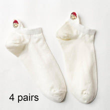 Load image into Gallery viewer, 4 Pairs Women Fashion Cute Heart Sock - GoHappyShopin