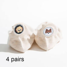 Load image into Gallery viewer, 4 Pairs Women Fashion Cute Heart Sock - GoHappyShopin