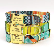 Load image into Gallery viewer, Fashion Custom Dog Collar Nylon Free Engraved ID for Small Medium Large Dogs - GoHappyShopin