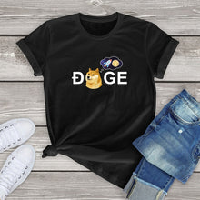 Load image into Gallery viewer, Dogecoin Cryptocurrency Doge HODL To the Moon T-Shirt Unisex Tops 2021 - GoHappyShopin