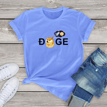 Load image into Gallery viewer, Dogecoin Cryptocurrency Doge HODL To the Moon T-Shirt Unisex Tops 2021 - GoHappyShopin