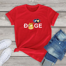 Load image into Gallery viewer, Dogecoin Cryptocurrency Doge HODL To the Moon T-Shirt Unisex Tops 2021 - GoHappyShopin