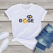 Load image into Gallery viewer, Dogecoin Cryptocurrency Doge HODL To the Moon T-Shirt Unisex Tops 2021 - GoHappyShopin