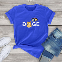 Load image into Gallery viewer, Dogecoin Cryptocurrency Doge HODL To the Moon T-Shirt Unisex Tops 2021 - GoHappyShopin