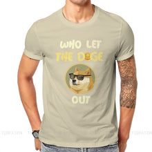 Load image into Gallery viewer, Men’s Fashion Dogecoin Cryptocurrency Who Let The Doge Out T-Shirt - GoHappyShopin