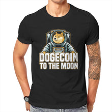 Load image into Gallery viewer, Men’s Fashion Dogecoin To The Moon T-Shirt - GoHappyShopin
