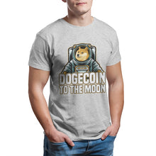 Load image into Gallery viewer, Men’s Fashion Dogecoin To The Moon T-Shirt - GoHappyShopin