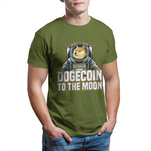 Load image into Gallery viewer, Men’s Fashion Dogecoin To The Moon T-Shirt - GoHappyShopin
