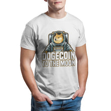 Load image into Gallery viewer, Men’s Fashion Dogecoin To The Moon T-Shirt - GoHappyShopin