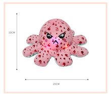 Load image into Gallery viewer, Luminescent New LED Light Mood Octopus or Reversible Octopus Plush or Emotion octopus - GoHappyShopin