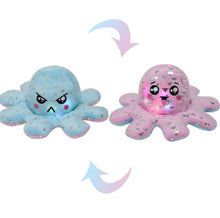 Load image into Gallery viewer, Luminescent New LED Light Mood Octopus or Reversible Octopus Plush or Emotion octopus - GoHappyShopin