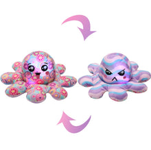 Load image into Gallery viewer, Luminescent New LED Light Mood Octopus or Reversible Octopus Plush or Emotion octopus - GoHappyShopin